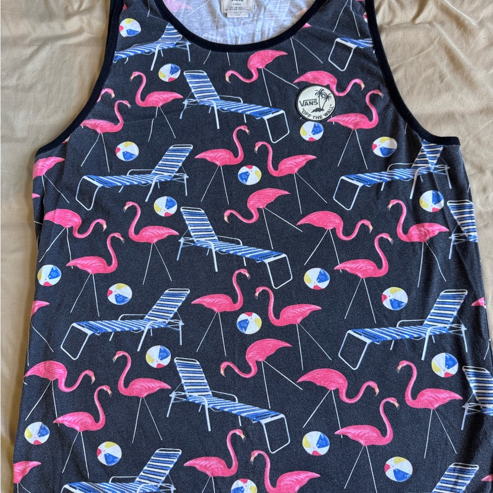 Vans Beach Themed Tank Top